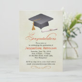 モルタル卒業会お祝い 招待状 (スタンド正面)