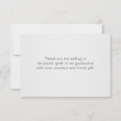 モルタル卒業式ありがとう招待状 サンキューカード (裏面)