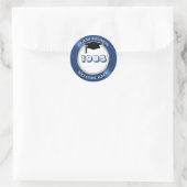 モルタル、クラス懇親会任意の年ステッカー ラウンドシール (バッグ)