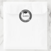 モルタル、クラス懇親会任意の年ステッカー ラウンドシール (バッグ)