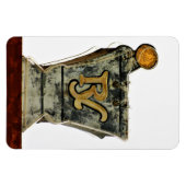 モルタル&ペッスルAtopヴィンテージ薬局のサイン写真 マグネット (横)