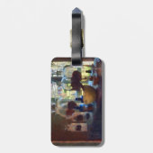 モルタル、杵、ボトル（窓） ラゲッジタグ (裏面縦)