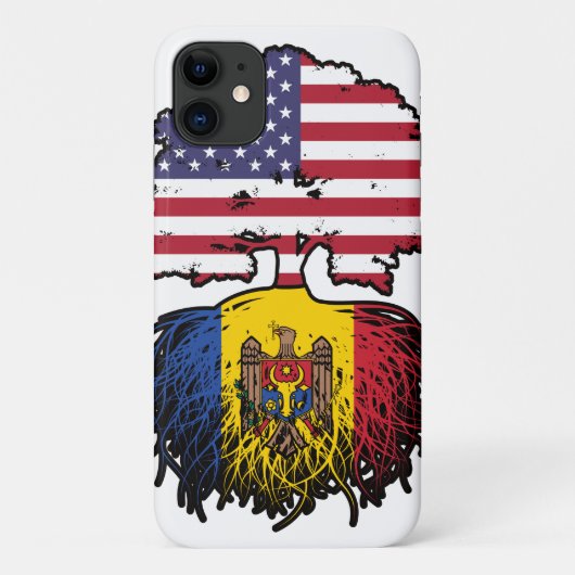 モルダバMoldavanアメリカ合衆国統一された州国旗 Case-Mate iPhoneケース (裏面)