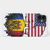 モルダバMoldavanアメリカ合衆国統一された州国旗 Case-Mate iPhoneケース (裏面(横))