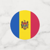 モルダビア国旗 コンフェッティ (スモール正面)