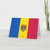 モルダビア国旗 サンキューカード (裏面)