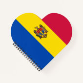 モルダビア国旗 ノートブック (正面)