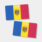 モルダビア国旗 バッジ (正面＆裏面)