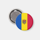 モルダビア国旗 マグネット (正面/裏面)