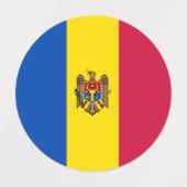 モルダビア国旗 ラベル (デザイン2)