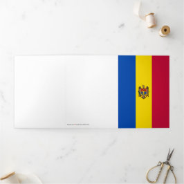 モルダビア国旗 三つ折りカード