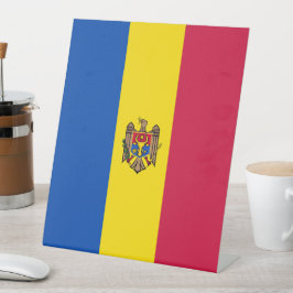 モルダビア国旗 台座サイン