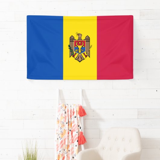 モルダビア国旗 横断幕 (インサイチュ)