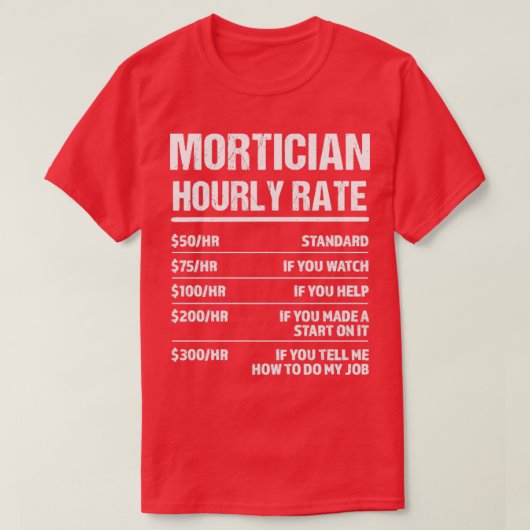 モルティシアの時給おもしろい誕生日ギフト Tシャツ (デザイン正面)