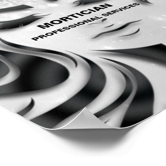 モルティシアンスタジオアイラッシュシルバーグレ感謝していーグ ポスター (角)