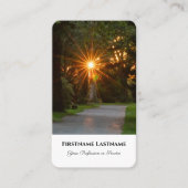 モルティシアンスピリチュアルヒーラー夕焼け光 名刺 (正面)