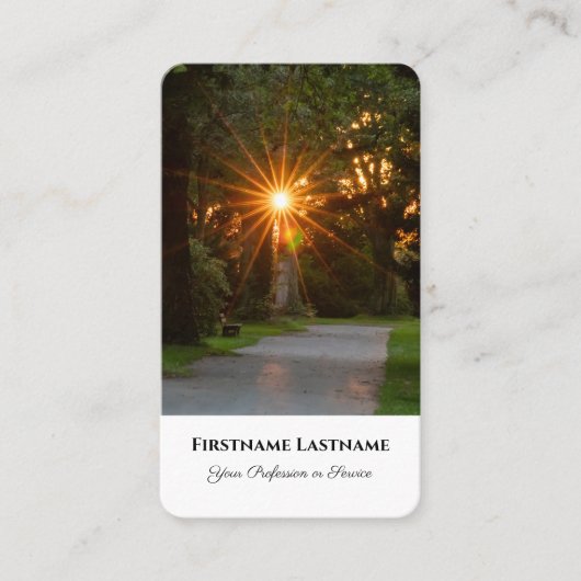 モルティシアンスピリチュアルヒーラー夕焼け光 名刺 (正面)