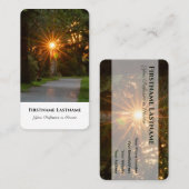 モルティシアンスピリチュアルヒーラー夕焼け光 名刺 (正面/裏面)