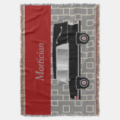 モルティシアン織り毛布レッド スローブランケット (正面縦)