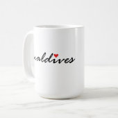 モルディブが大好き コーヒーマグカップ (正面左)