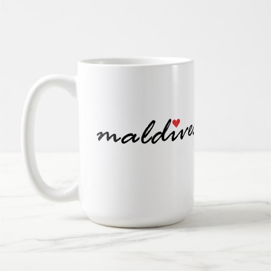 モルディブが大好き コーヒーマグカップ (左)