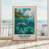 モルディブのイルカの旅ポスター壁画 ポスター