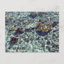 モルディブのビーチの郵便はがき ポストカード