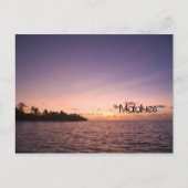 モルディブのビーチの郵便はがき ポストカード (正面)