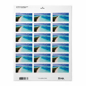 モルディブのビーチパーソナライズされた(名前とアドレス) ラベル (フルシート)