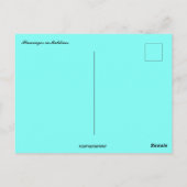 モルディブのフラミンゴ ポストカード (裏面)