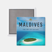 🏖️ モルディブのプライベートアイランドの逃避行 高級住宅 🌊 マグネット (正面/裏面)