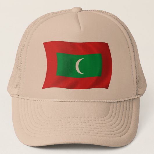モルディブの国旗ハット キャップ (正面)