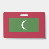 モルディブの国旗 バッジ (裏面)