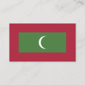 モルディブの国旗 名刺 (正面)