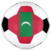 モルディブの旗 サッカーボール (回転)