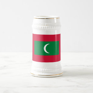 モルディブの旗 ビールジョッキ
