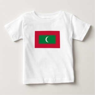 モルディブの旗 ベビーTシャツ