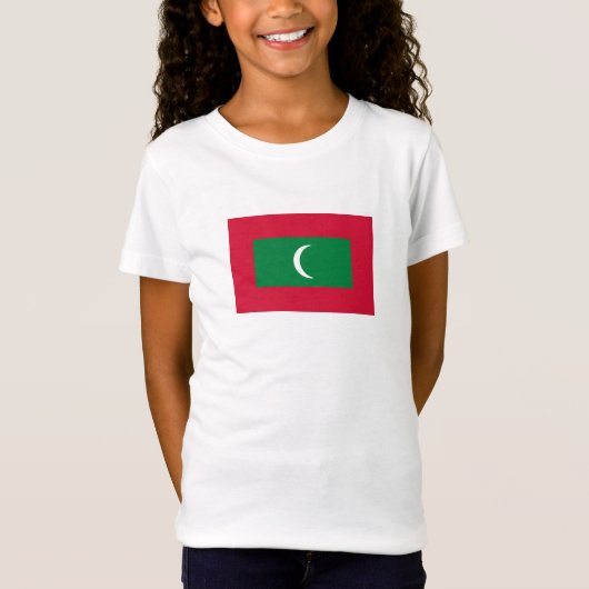 モルディブの旗 Tシャツ (正面)