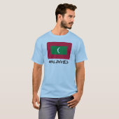 モルディブの旗 Tシャツ (正面フル)