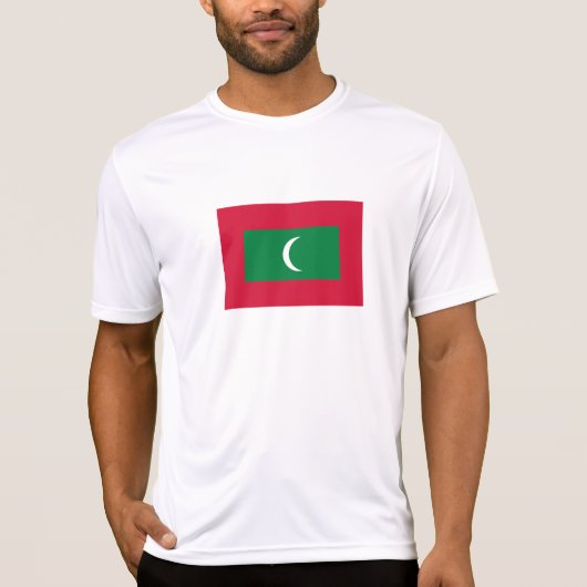 モルディブの旗 Tシャツ (正面)