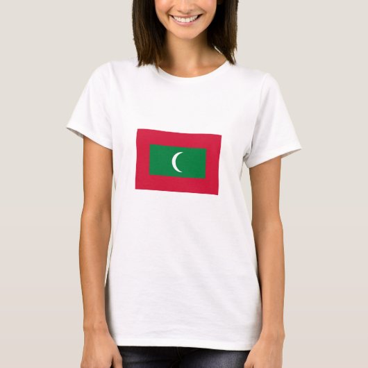 モルディブの旗 Tシャツ (正面)