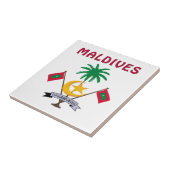 モルディブの紋章付き外衣 タイル (側面)