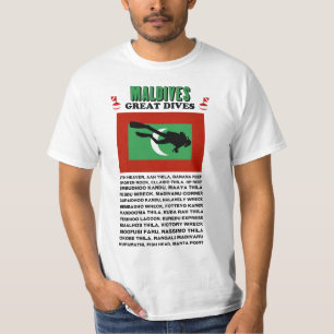 モルディブの素晴らしい飛び込み Tシャツ