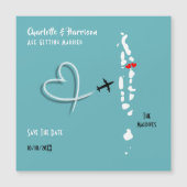 モルディブの結婚目的地は日付を保存する (正面)