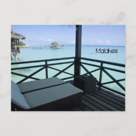 モルディブの美しいビーチ ポストカード