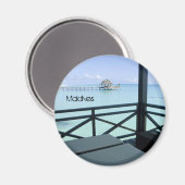 モルディブの美しいビーチ マグネット (正面/裏面)