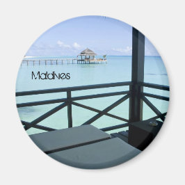 モルディブの美しいビーチ マグネット