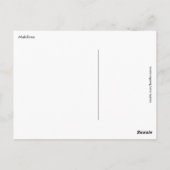 モルディブはがき ポストカード (裏面)