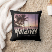 モルディブインディアン海ヴィンテージサンセット土産 クッション (ブランケット)