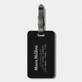 モルディブインディアン海ヴィンテージサンセット土産 ラゲッジタグ (裏面縦)